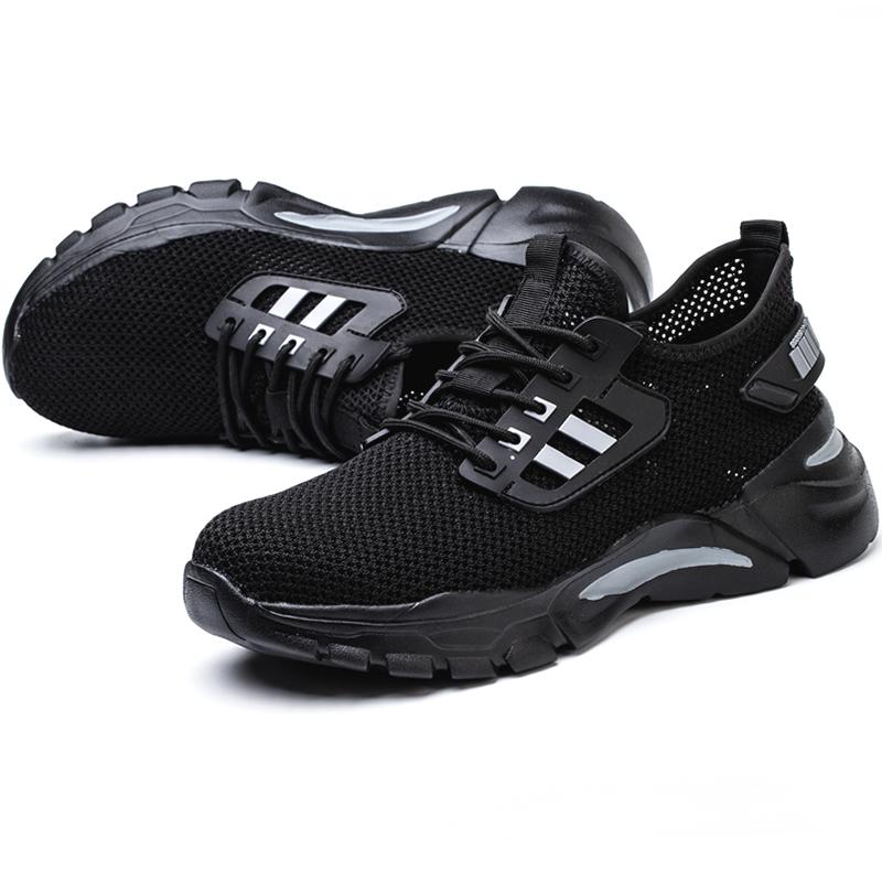 Защитная обувь Рабочая обувь Мужские рабочие ботинки со стальным носком, защитные от проколов, неразрушимые защитные легкие легкие