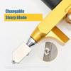 Ручной инструмент для резки стекла, ручной резак для стеклянной плитки 2 в 1, набор ручных инструментов с 2 лезвиями из вольфрамовой стали