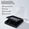 Acrylic Double Layer Empty Press on Nails Packaging Box Transparent Lid Nail Display Box Nail Tips Storage Case for Home Portable Nail Art Organizer