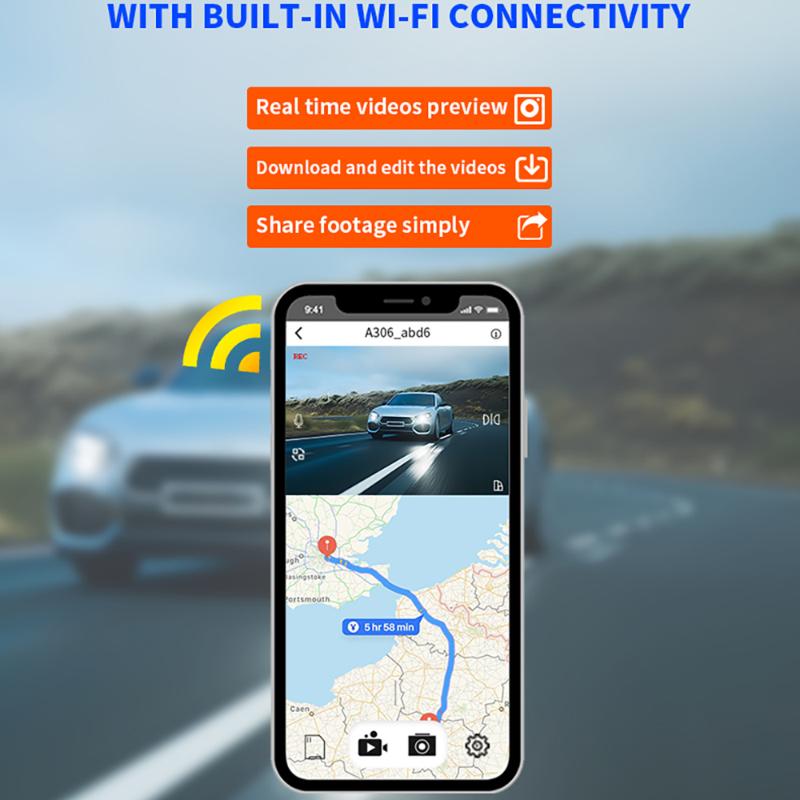 Автомобильный видеорегистратор 1080P 3/4 объектив Видеорегистратор WIFI Ночное видение Передняя левая правая камера заднего вида Автомобильный аксессуар Видеорегистратор