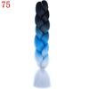 Ombre Braiding Hair Extensions 24inch 115g Synthetic Jumbo Braids Hair Fiber Pink Purple Blue Green