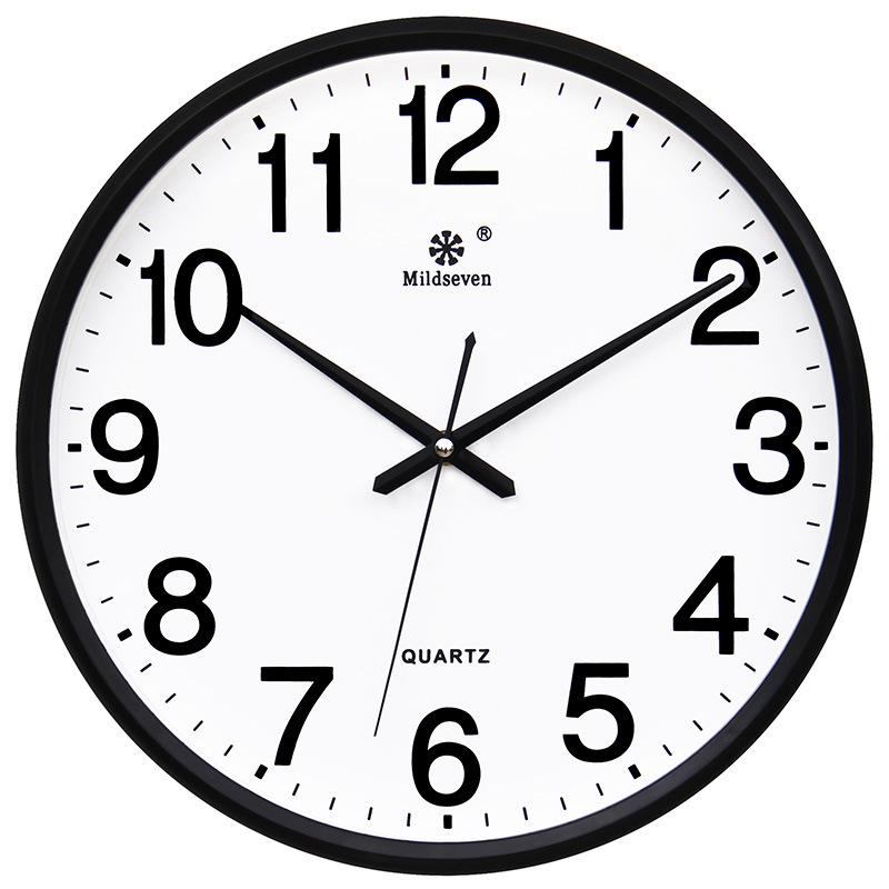 Часы Настенные часы Гостиная Круглые Креативные часы Настенные часы Простые Домашние Настенные Бесшумные Электронные Кварцевые часы