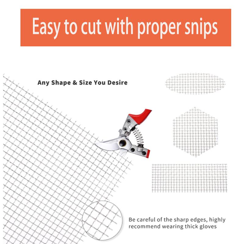 4-500Mesh 304 Stainless Steel Mesh Filter Net Metal Front Repair Fix Mesh Filtration Woven Wire Screening Sheet Screening Filter