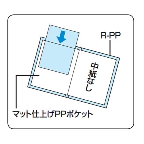 KOKUYO File Clear File Carry All Fixed Type Back Pocket B4 20 Pockets Blue La-5824B