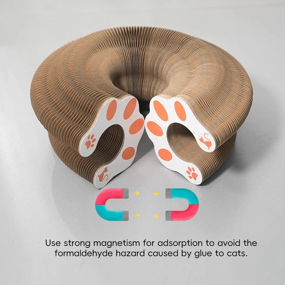 Волшебный орган Когтеточка для кошек Экологичная Расширяемая Коврик-когтеточка для кошек Гофрированный картон Складной Кошачий туннель для игр в помещении Кошачьи товары