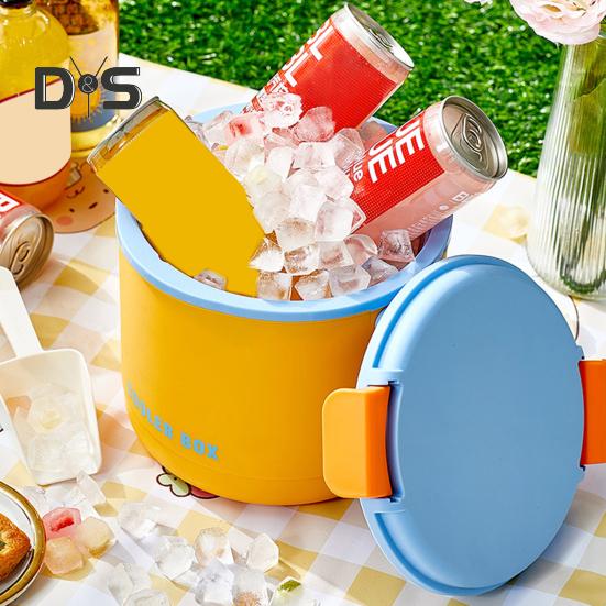 Ведро для льда Лоток для кубиков льда с крышкой и контейнером Эффективная форма для приготовления льда для морозильника Легкосъемный многоразовый генератор кубиков льда для напитков Кофе