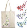 1PC DIY Clothes Jeans Coat Accessories Cherry Blossoms Flower Patches Iron On Applique Floral Patch