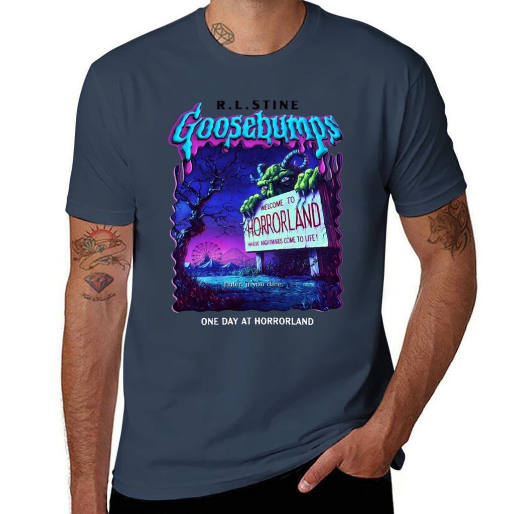 Goosebumps One Day At Horrorland Tshirt Comfortable Work Wear Tee