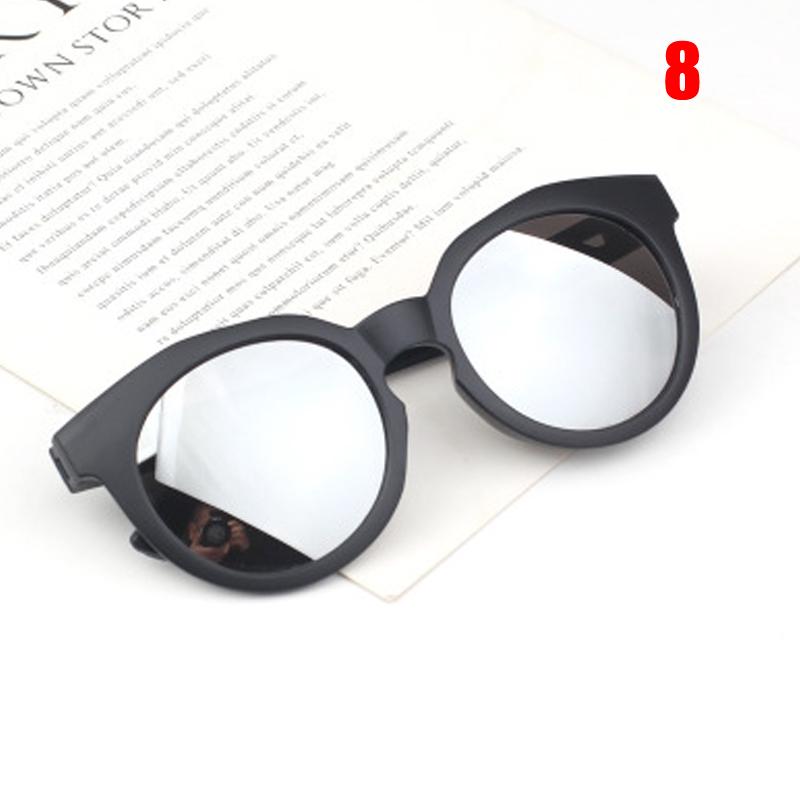 Светоотражающие уличные очки для детей, зеркальные детские солнцезащитные очки для мальчиков и девочек UV400, цветные, ручная работа