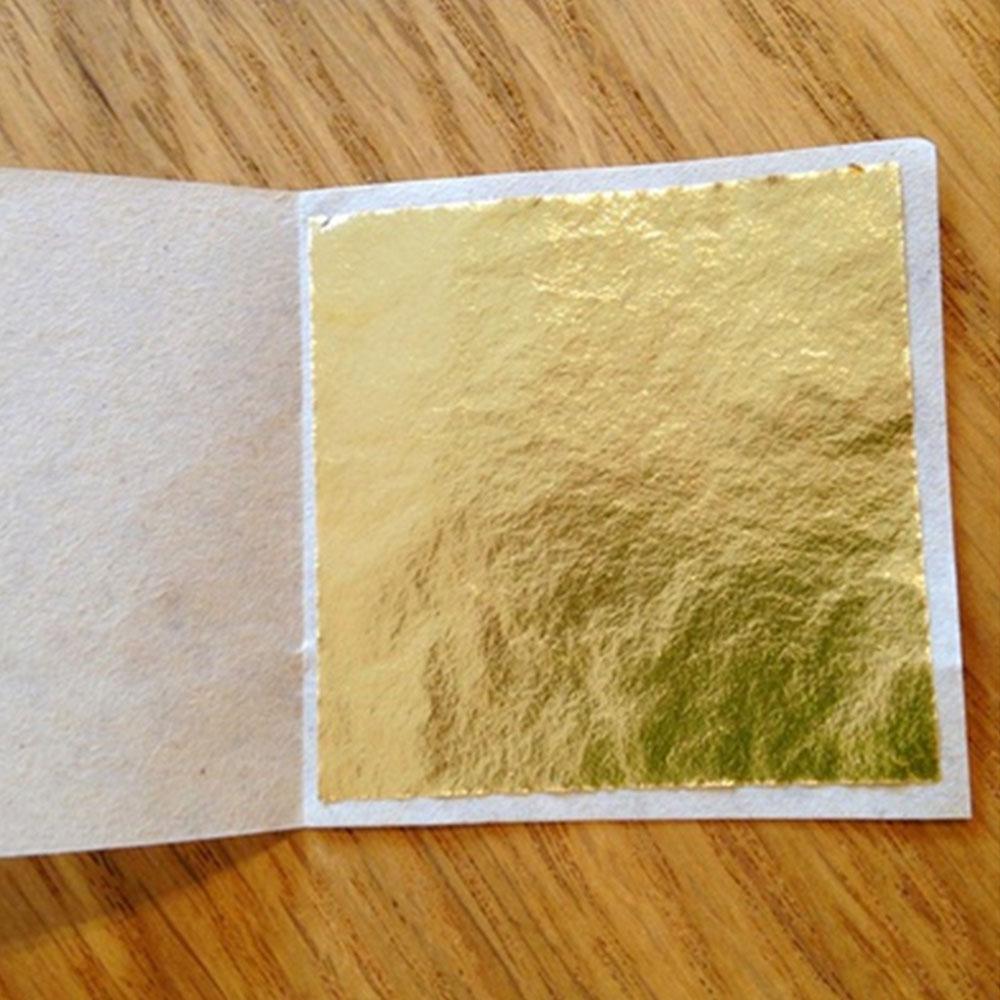 Colour Brush 24K Art Scrap Ship Design Gilding Fram Framing for Art Crafts 100X24K Gold Leaf Sheets