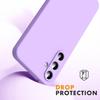 Coque et Verres Trempés - BOOLING - pour Samsung Galaxy A55 5G - Silicone TPU - Violet Mat - Protection Anti-Rayures