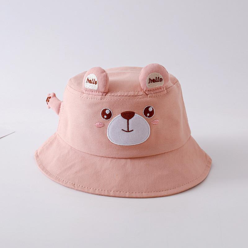 Cute Bear Bucket Hat For Baby Boys And Girls Spring Summer Sun Hat