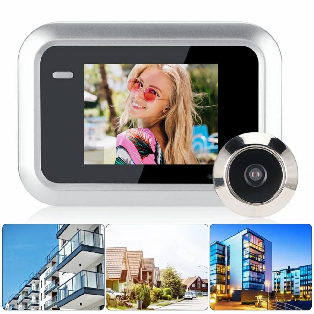 Smart Home Doorbell X8 Cat's Eye Visual USB Charge 2.4 Inch Cat's Eye Doorbell 160 Degree Wireless Video Doorbell Home Security