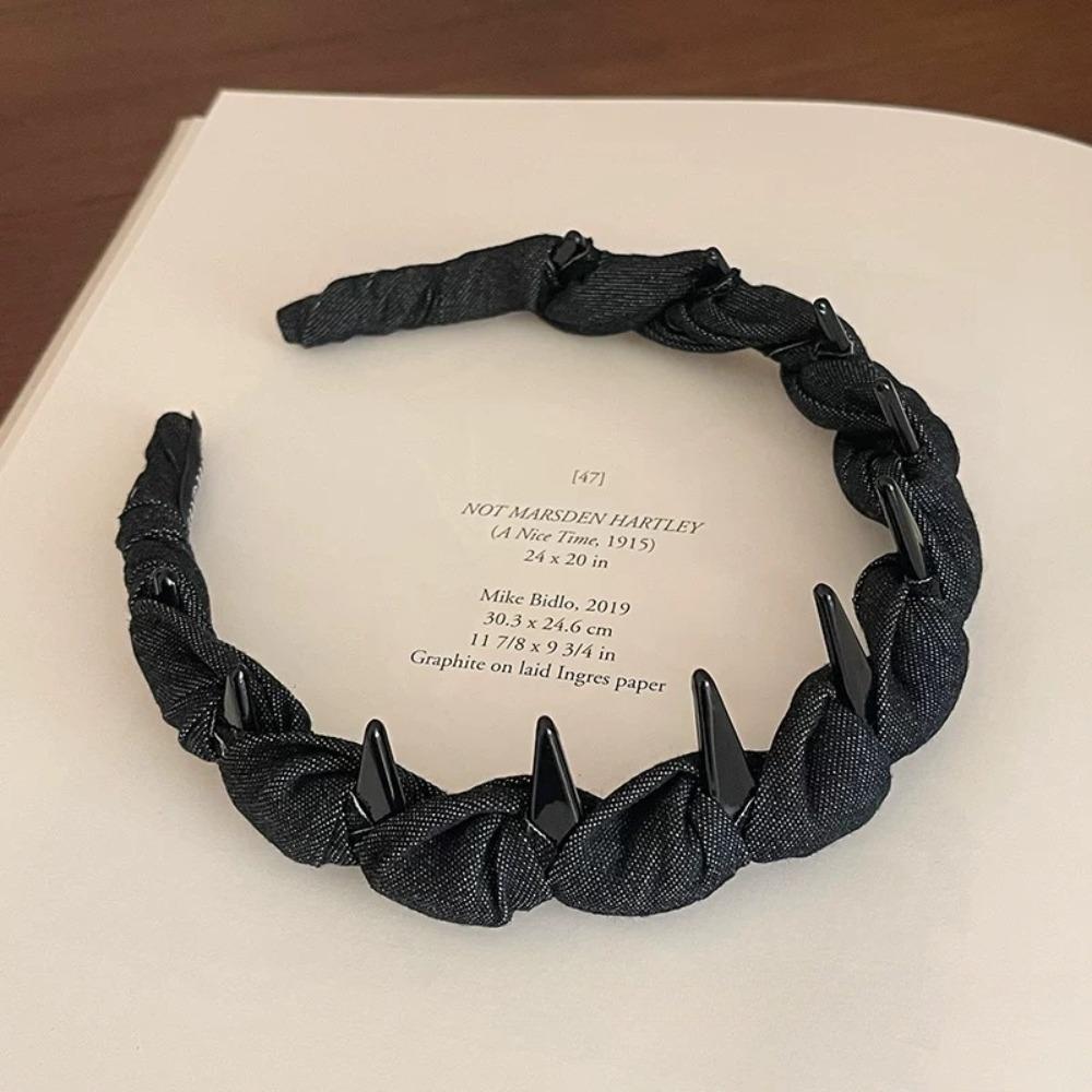 Pleated Hairband U Shape High Cranium Headband Elegant Hair Hoops Hair Accessories