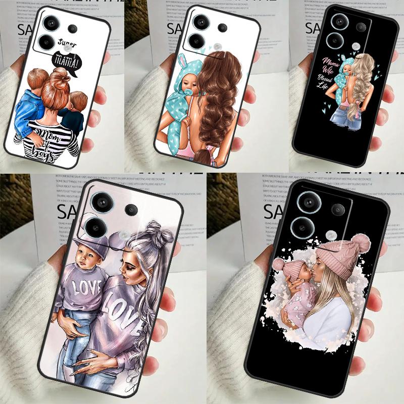 Fashion Super Mom Case For Xiaomi Redmi 12 13C 12C 10C 9C Redmi Note 13 9 10 11 12 Pro 9S 10S 11S 12S Cover
