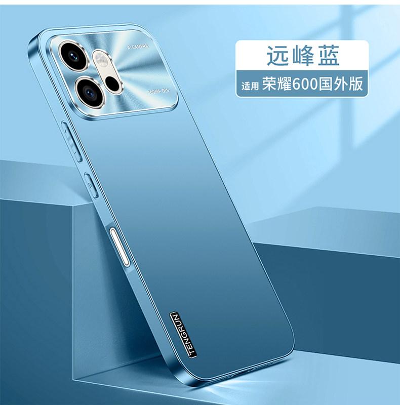 Чехол для Honor 600 Pro Простой Матовый Жесткий Чехол для Телефона Для Honor 600 Металлический Ободок Камеры Нескользящий Устойчивый к Отпечаткам Пальцев Бампер