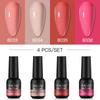 Nailiwind 8 мл 4 шт. Набор гелей для ногтей Soak Off UV Gel Polish Set Гибридные лаки Гель-лак для ногтей Маникюрный набор
