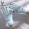 Зимние вязаные перчатки в корейском стиле с сенсорным экраном - Милые, теплые, морозостойкие для студенток и велосипедистов