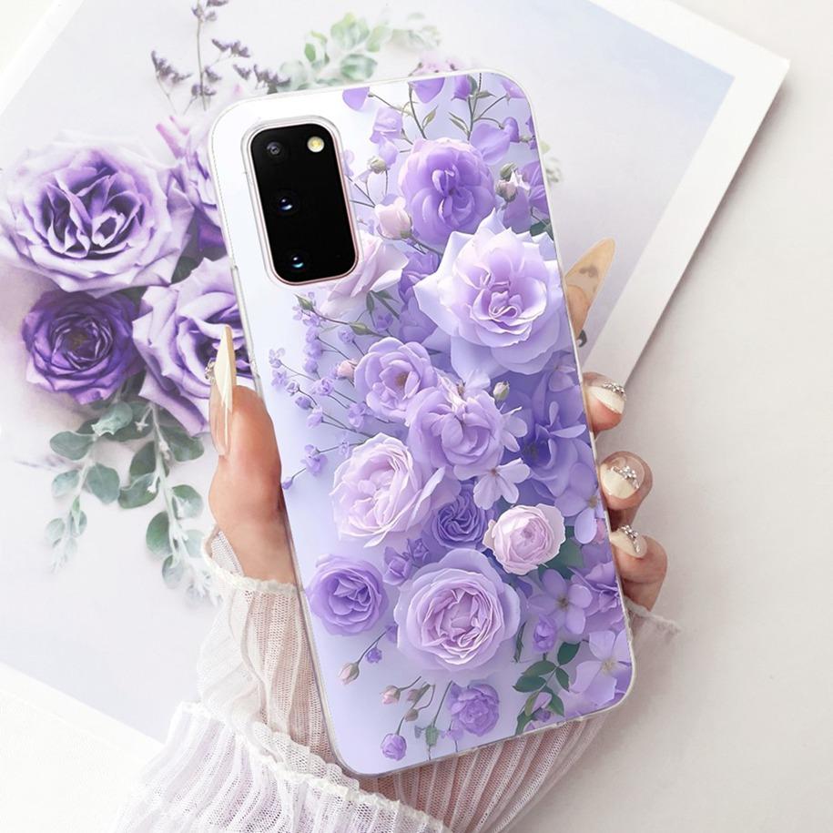 For Samsung Galaxy S20 Plus Case Fashion Butterfly Flower Soft Clear Silicone Back Phone Cover For Samsung S20 Ultra S 20 Bumper