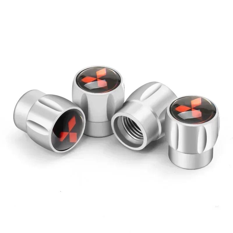 lcbk8 4PCS Car Wheel Tire Valve Stem Caps For Mitsubishi Ralliart ASX Eclipse Galant Mirage Montero EVO Xpander Auto Accessories
