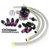 Adjustable Fuel Pressure Regulator Kit AN6 Feed & AN6 Return Line W/ 0-160PSI Gauge Set 3-20/ 20-45/ 45-70 Pressure Springs