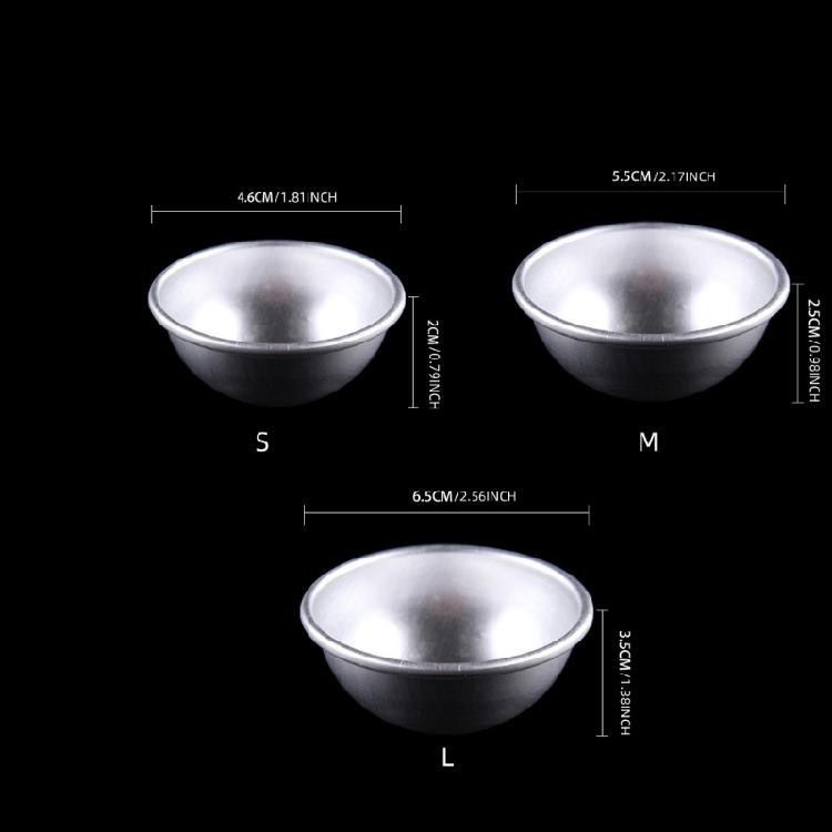 4 шт./упак. Полусферы из алюминиевых сплавов Формы для выпечки тортов, пудингов и шоколадных десертов Практичная кухонная утварь