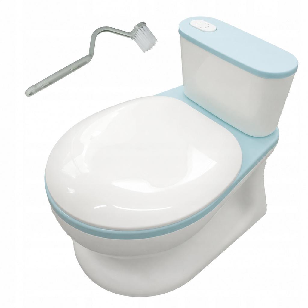 [PACZC] Children's toilet potty toilet with flushing sound blue Z3479