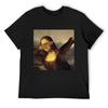 Mona Lisa DABBING! DAB! T-Shirt Anime Shirt Man Clothes Blouse Cotton T Shirt Men