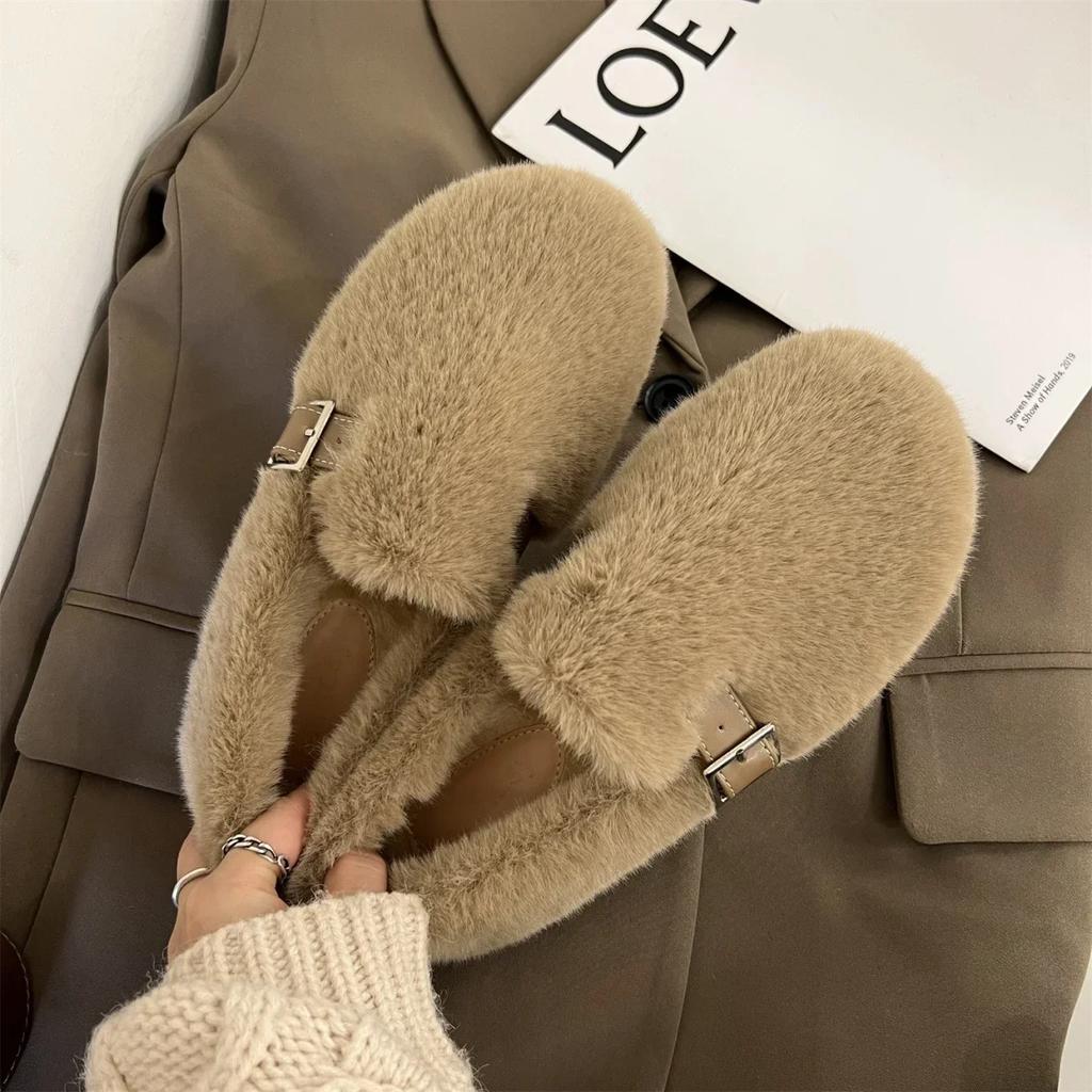 Модные осенние женские туфли на плоской подошве, новые теплые повседневные туфли на меховой подошве для женщин, мокасины, новые модные легкие женские туфли для ходьбы
