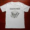 Футболка Ramones Тур Концерт Панк-рок Группа Унисекс Белый Размер S-5XL Унисекс Футболка