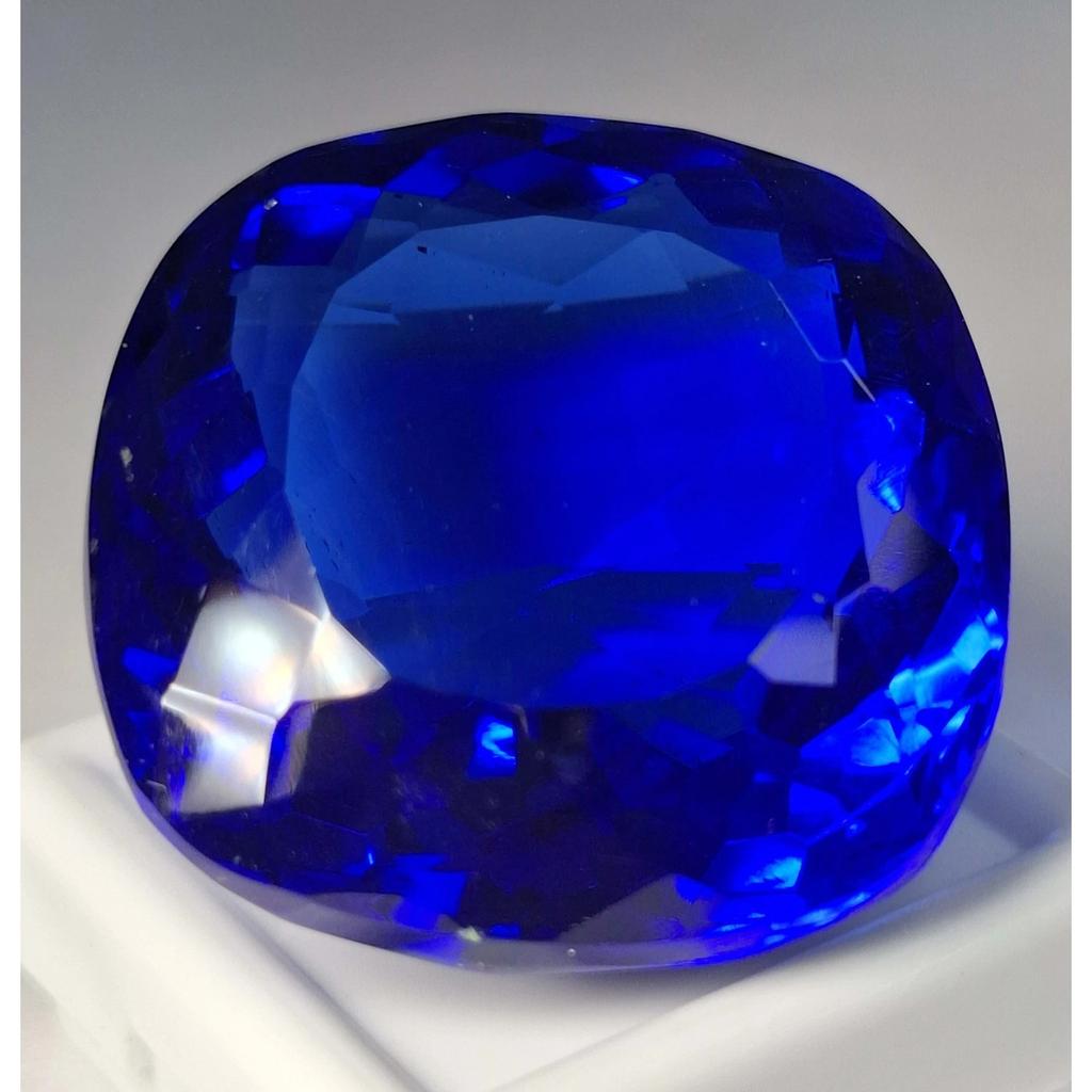 Natural Blue Topaz Cushion Cut 93-95 Ct Stunning Certified Loose Gemstone
