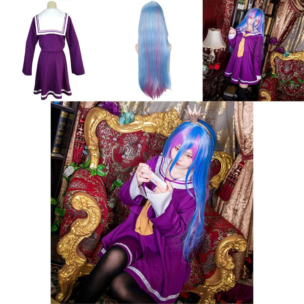 Прочный Костюм Широ из No Game No Life с Элегантной Рубашкой и Галстуком