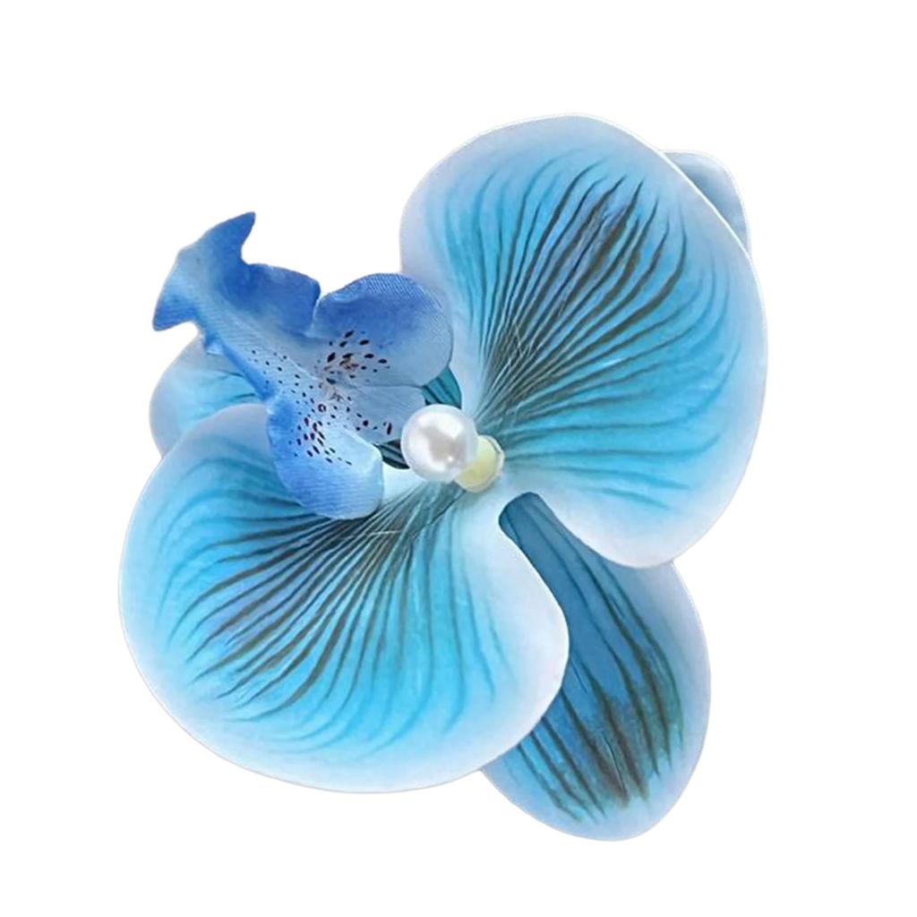 Аксессуар для волос ручной работы из цветов, элегантный цветочный краб для волос, украшение в виде коготка, стильная заколка для повседневной носки и праздников