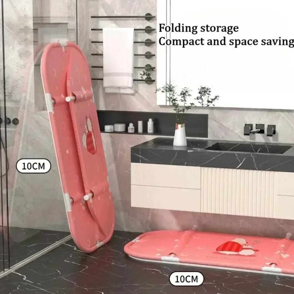 Складная ванна Бытовая ванна большой вместимости Свободная установка Экономия места Ванная комната Изоляция Толстая и подогреваемая ванна