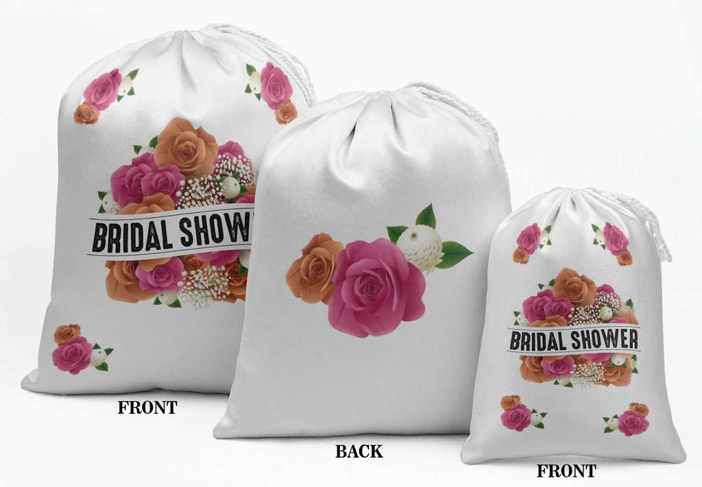 Darling Souvenir White Floral Wedding Shower Party Supplies Favor BagsA JewelryA Pouches 15