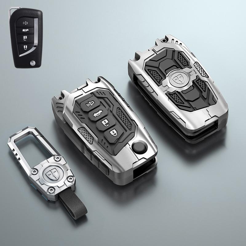 Чехол-брелок из цинкового сплава с 2 3 4 кнопками для автомобиля Toyota Hilux Corolla Avensis Prado Fortuner RAV4 CHR Аксессуары