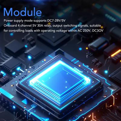 Плата реле WIFI Bluetooth DC7-28/5V Питание 8 каналов для ESP32 Плата разработки реле для платы разработки ESP32