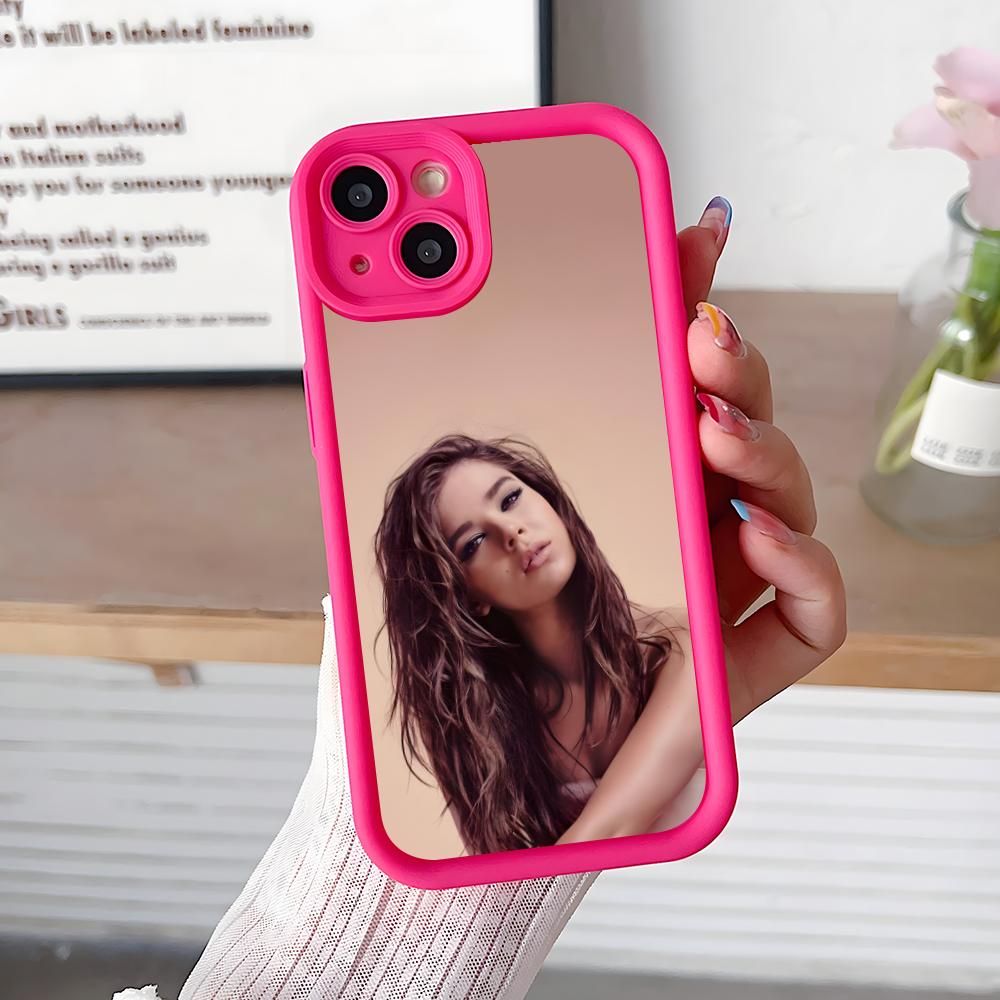Hailee Steinfeld Утолщенный ТПУ чехол для мобильного телефона для iPhone 17 16 15 14 13 12 11 Air Pro Max Plus Цветной чехол