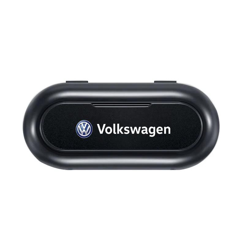 Для автомобиля Volkswagen Козырек Футляр для солнцезащитных очков Держатель для очков Автомобильный футляр для очков С для VW Volkswagen Jetta MK5 Golf Passat 601 171 Ca