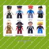 Совместимо с LEGO Duplo: Крупные блоки, Аксессуары, Фигурки, Минифигурки, Куклы, Персонажи и Профессиональные роли (например, Полиция)