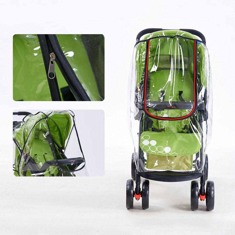 For Baby Pushchair Umbrella Universal Buggy Raincover Pushchair Wind Shield Stroller Rain Cover