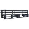 Day and Night - Day and Night 2-seater Black Wooden Pallet Garden Sofa
