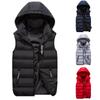 Хлопковый жилет, мужской осенне-зимний утолщенный теплый жилет с капюшоном, цветной жилет с вышивкой