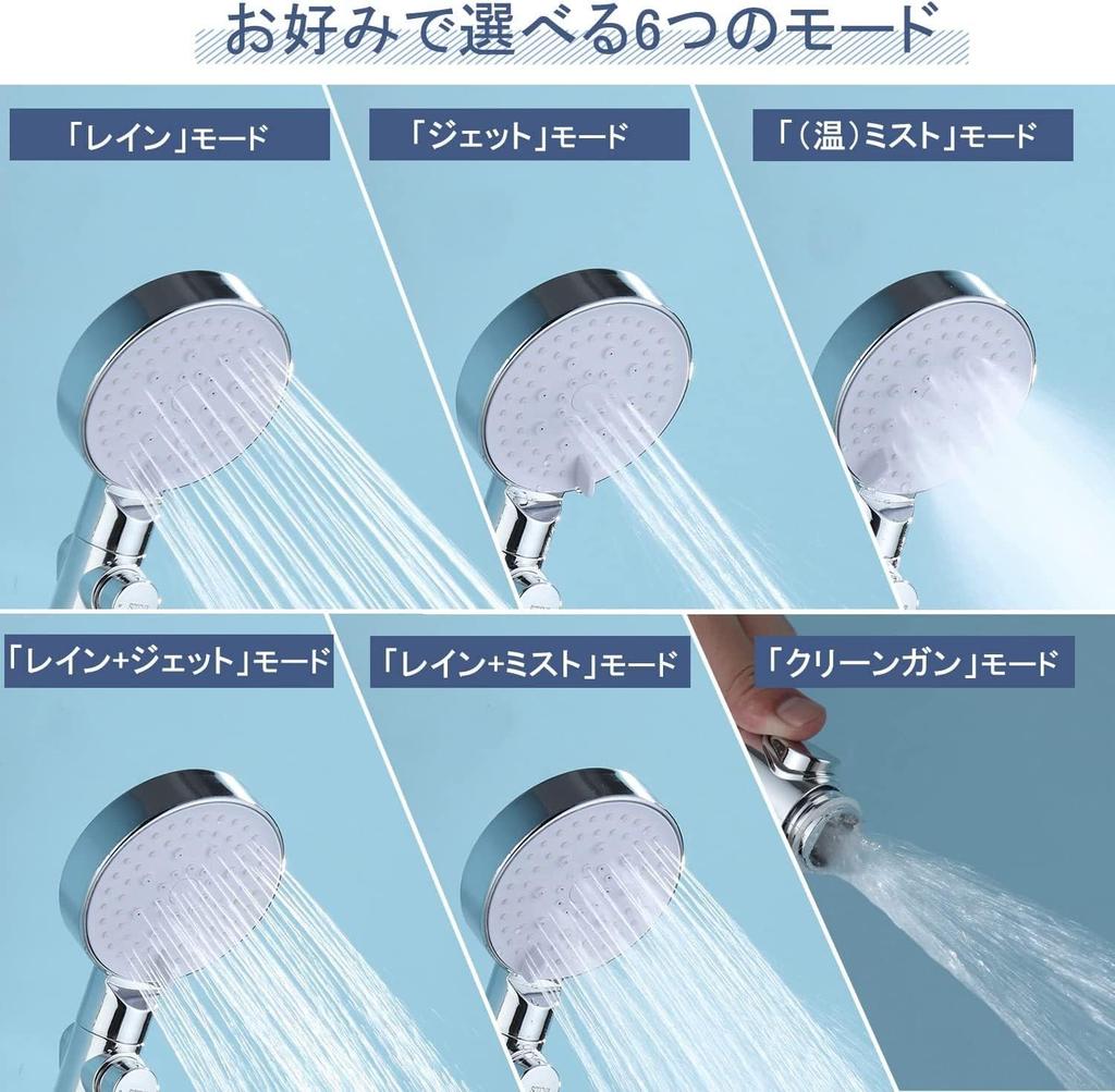 Напорная душевая головка Душевая вода 5 ступеней Напорная вода Ультратонкая вода Ручная вода Легко хлорировать 2 фильтра Кожа головы Высокая очистка Грязь Красивый