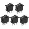 10 шт. Мини-тумблер KCD1 6A250V 10A125V Черный Лодочный тумблер Квадратный 3-контактный 3-позиционный Переключатель ВКЛ-ВЫКЛ-ВКЛ Автоматический переключатель