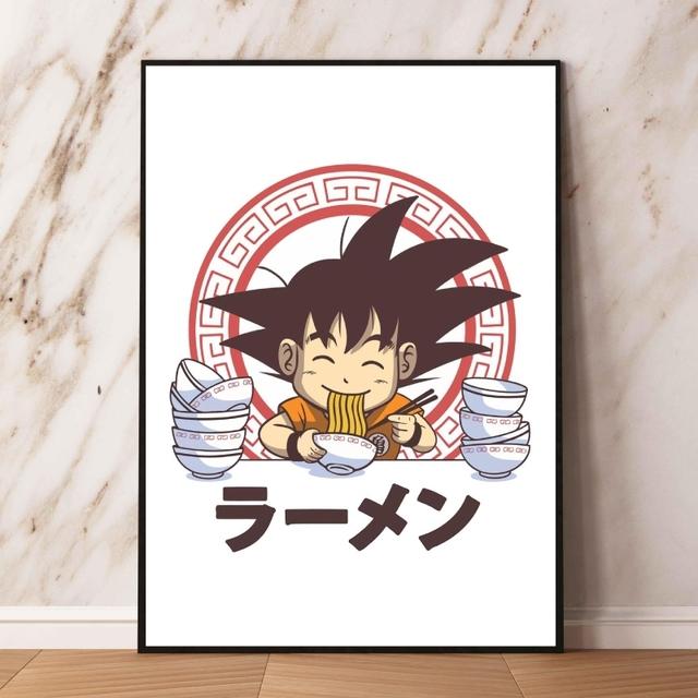 Печатный Dragon Ball Гоку подарок на день рождения на холсте настенное украшение плакат игрушка модульная печать