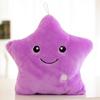 34CM Creative Toy Luminous Pillow Soft Stuffed Plush Glowing Colorful Stars Cushion Led Light Toys Gift