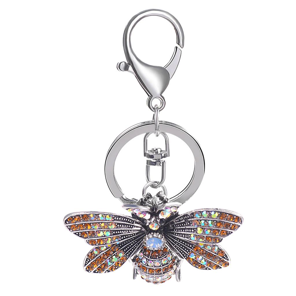 Creative Diamond Butterfly Keychain Exquisite Key Ring Pendant