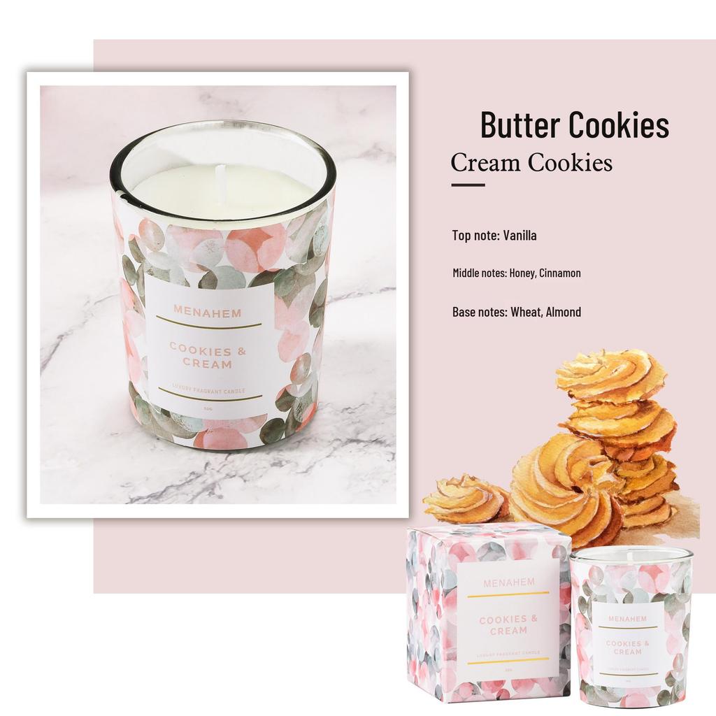 New Smokeless Soy Wax Aromatherapy Floral Scented Candles with Exquisite Packaging - Perfect Party Favors