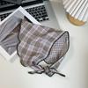 Triangle Scarf Scarf Women's New Small Fresh Literary Plaid Silk Scarf Neck Protection Small Scarf Sun Protection Headscarf Headband